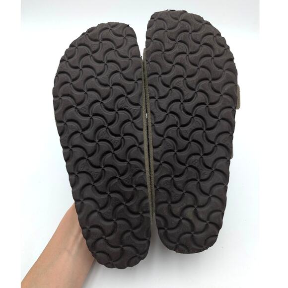 Birkenstock Arizona Soft Footbed Suede Leather Sandals Taupe Size USW7/M5 EU38 - Picture 8 of 15